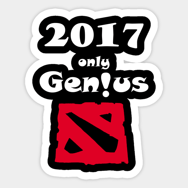 2017-ONLY-GENIUS Sticker by partjay